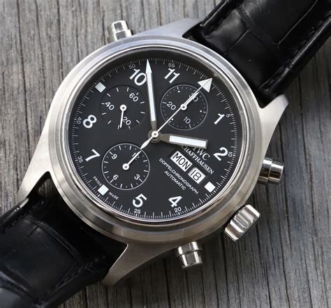 replica iwc pilot double chronograph|iwc schaffhausen double chronograph.